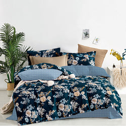 Blossom Dream Bed Sheet Set - Without Filling- 6 Pcs - 4 Pillow Covers - 1 Bedsheet - 1 Duvet Cover