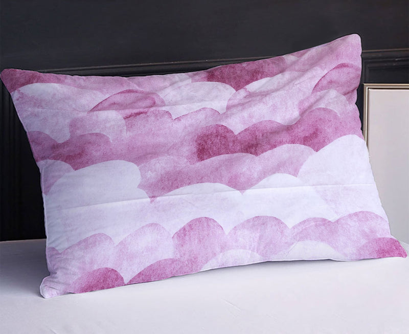 Cotton Candy Clouds Bed Sheet Set - Without Filling- 6 Pcs - 4 Pillow Covers - 1 Bedsheet - 1 Duvet Cover